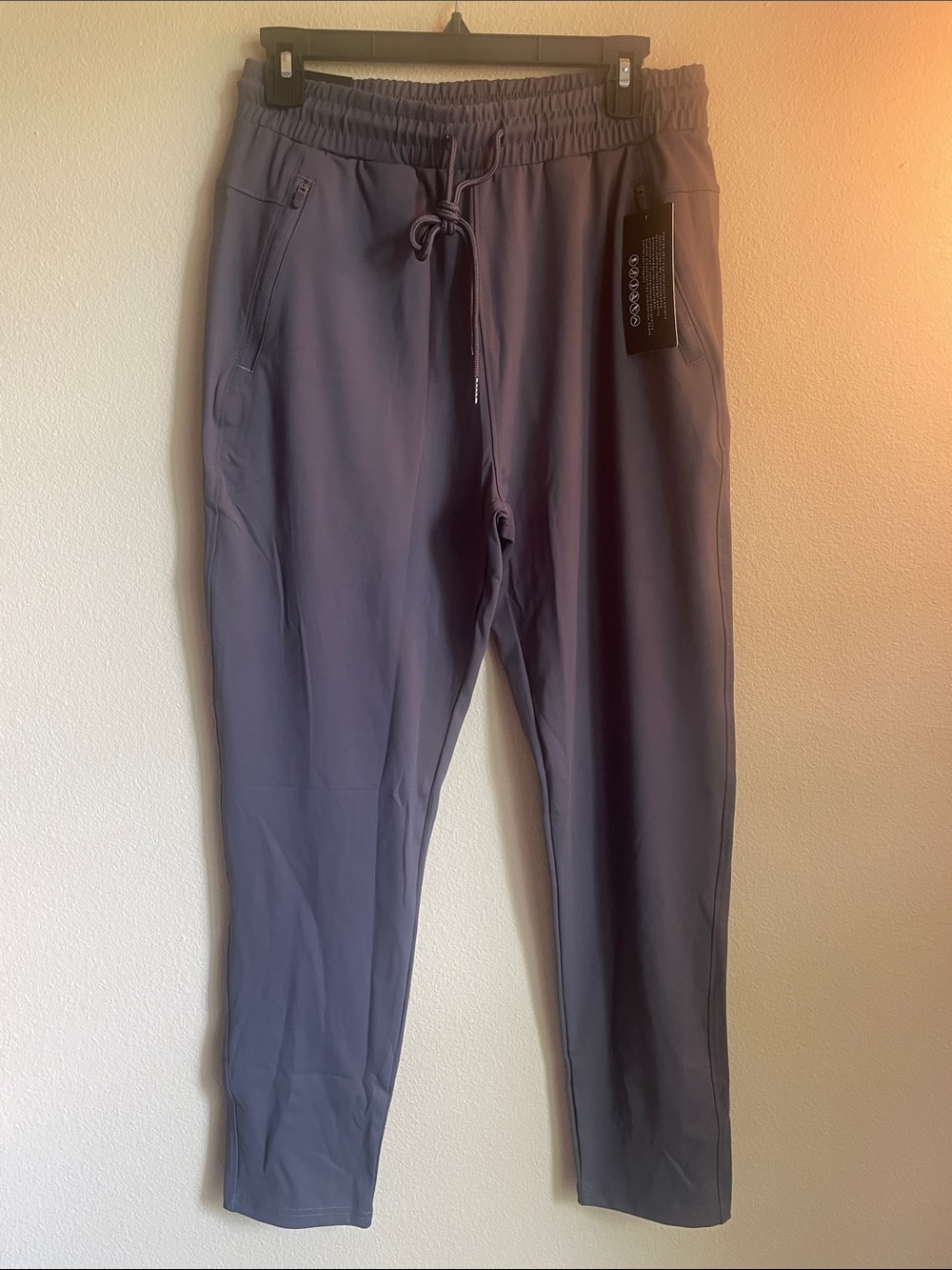 Men's grey Jogger Pants - Stretch Drawstring Waist adult small